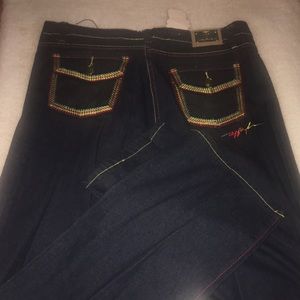Jeans with tag